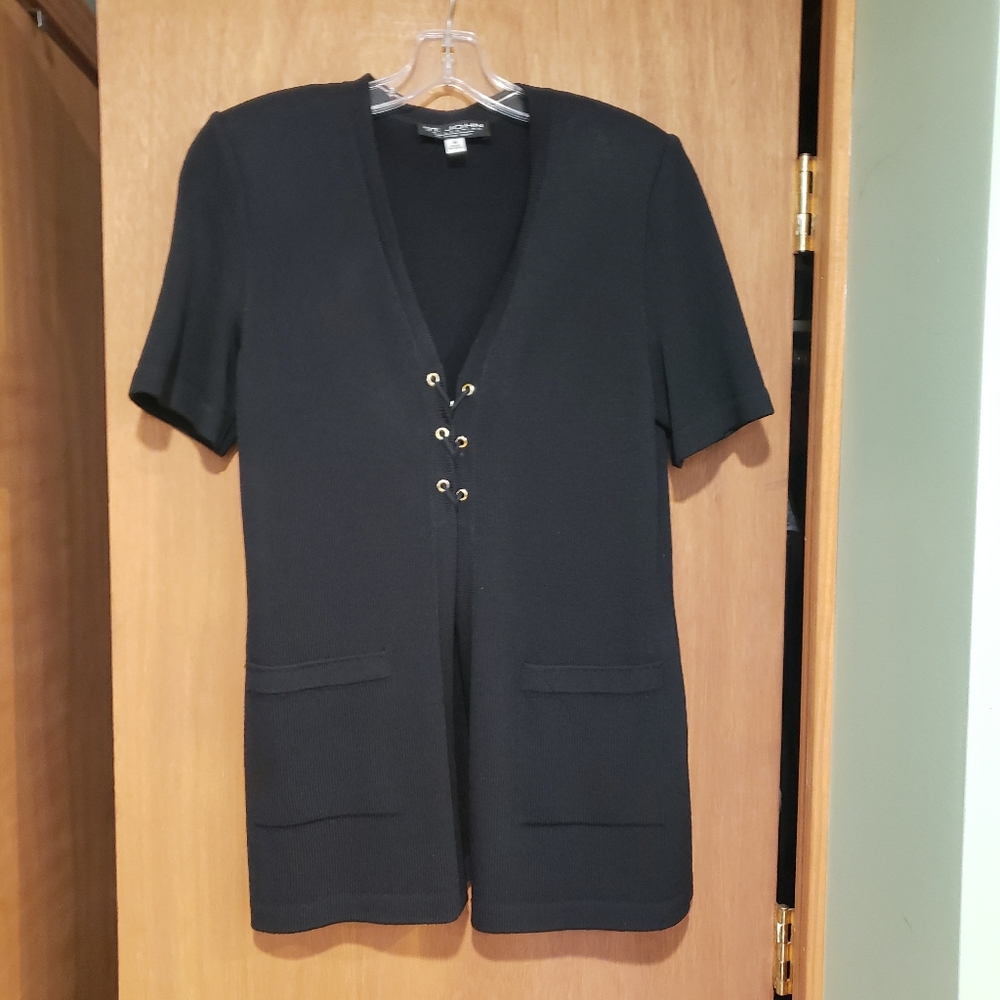 St John black cardigan